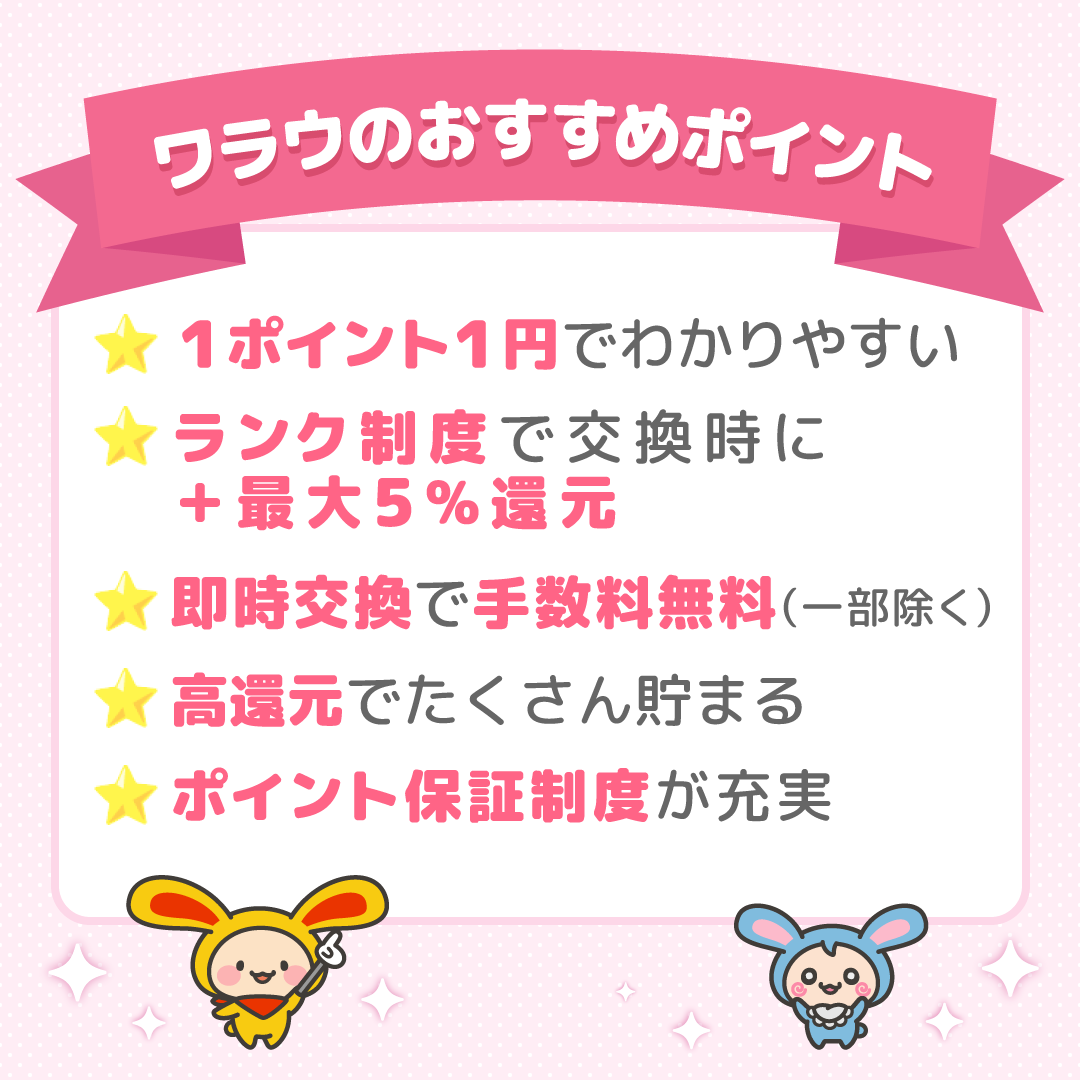 ワラウのおすすめポイント